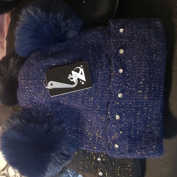 Winter Fur Beanie Sherpa Lined Soft Warm Lux Beanie Single Pom Pom Studded Knit - Picture 12 of 17